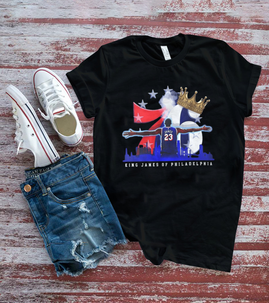 LeBron James NBA 76ers King James Of Philadelphia T-Shirt