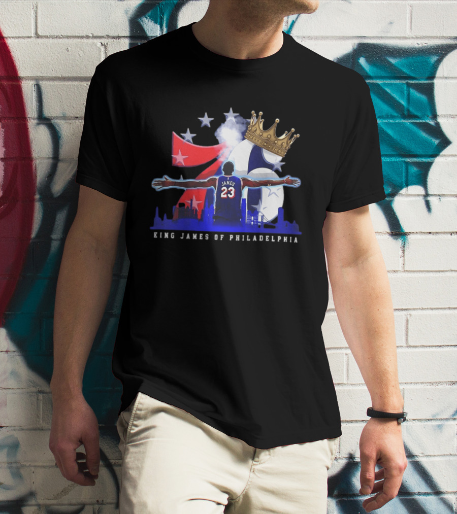 LeBron James NBA 76ers King James Of Philadelphia T-Shirt