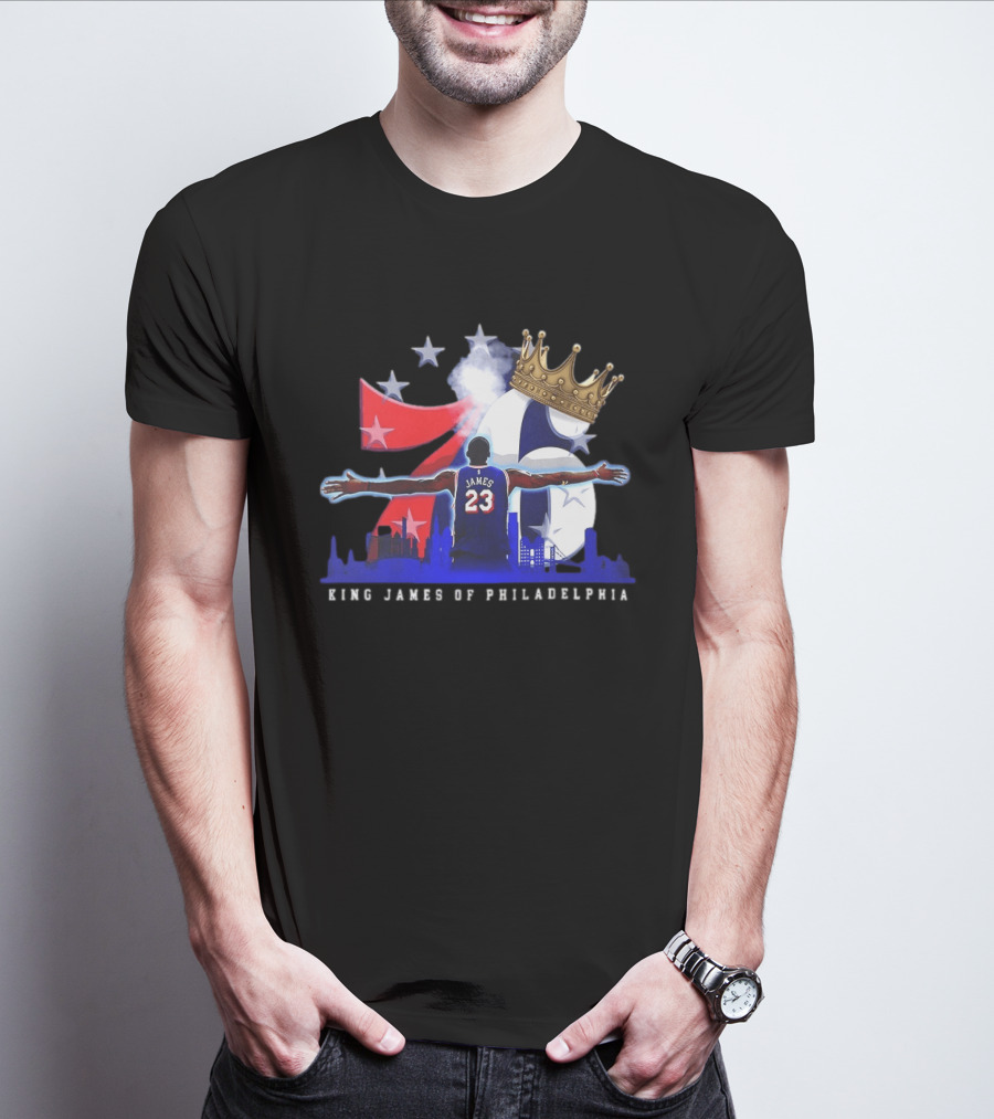 LeBron James NBA 76ers King James Of Philadelphia T-Shirt
