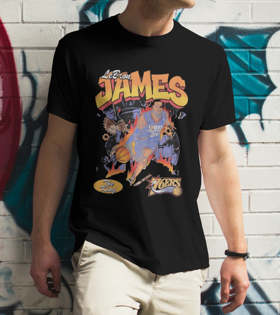LeBron James 76ers The King Philadelphia 2026 Basketball NBA 23 T-Shirt