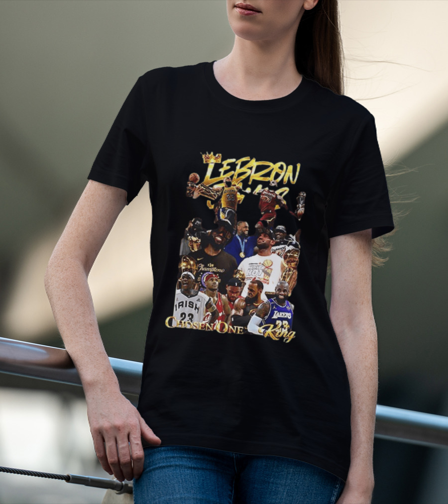 Lebron James Chosen One King Lakers Heat Cavaliers Lakers Champions T-Shirt