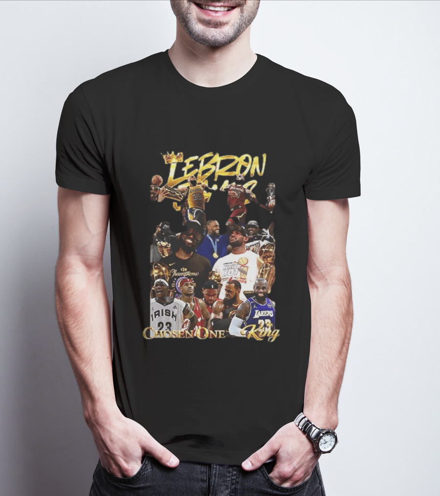 Lebron James Chosen One King Lakers Heat Cavaliers Lakers Champions T-Shirt