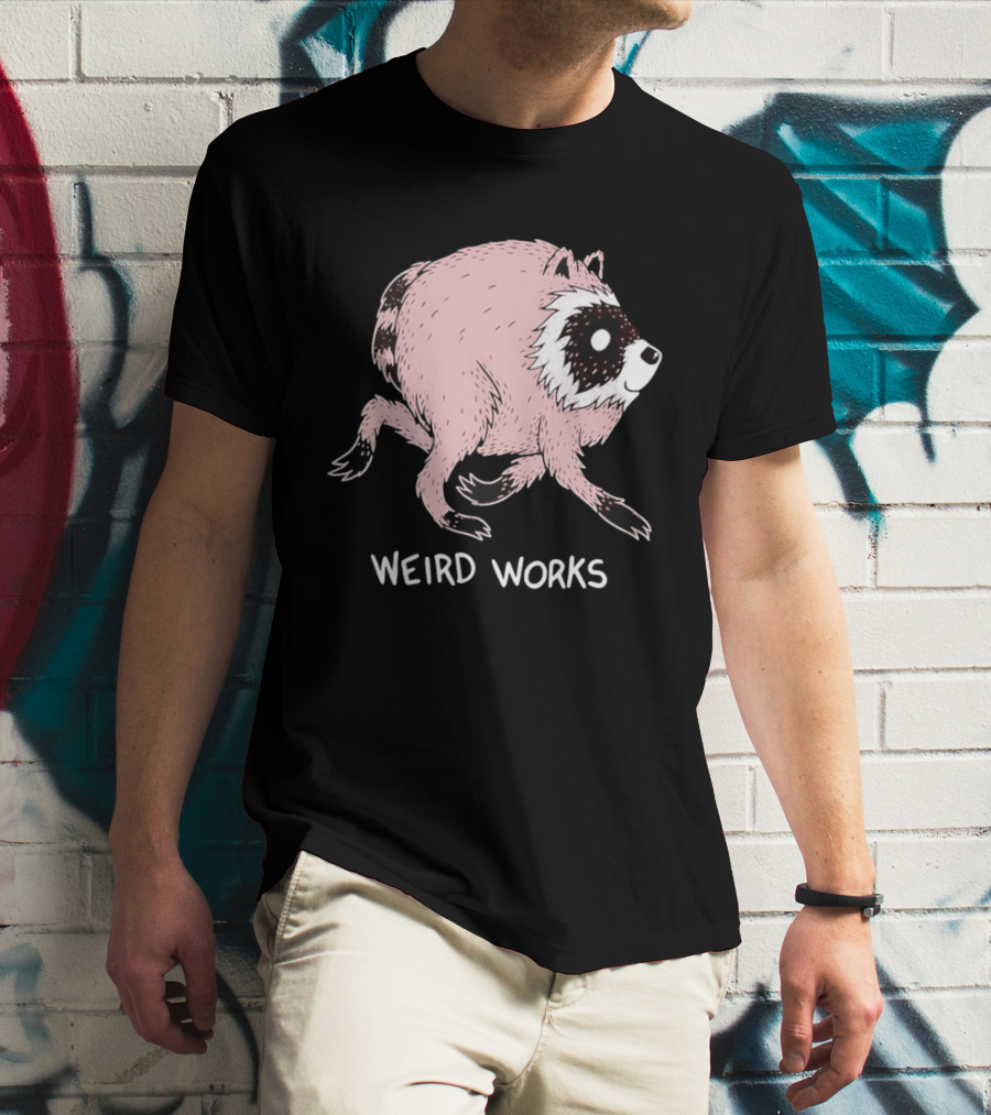 Running Raccoon Weird Works Jimothy T-Shirt