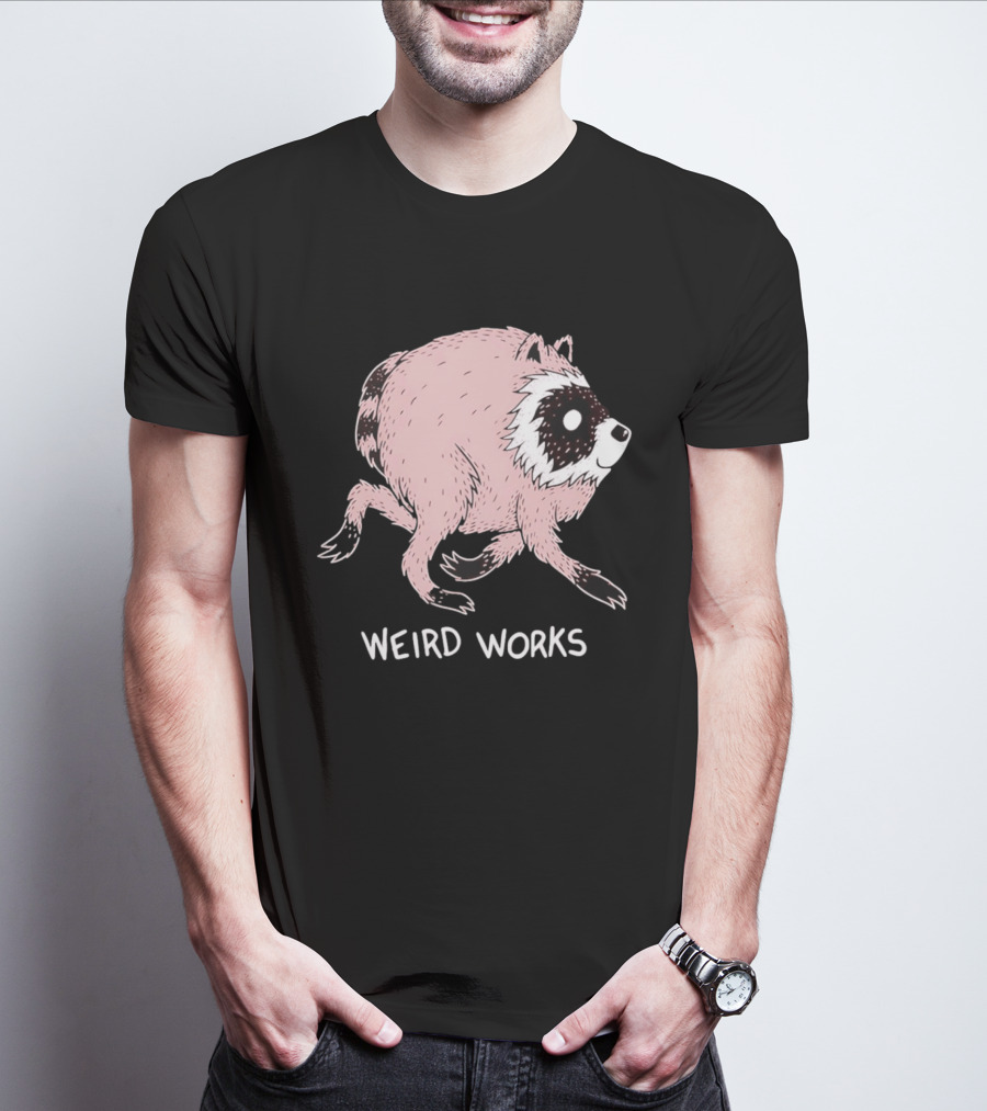 Running Raccoon Weird Works Jimothy T-Shirt
