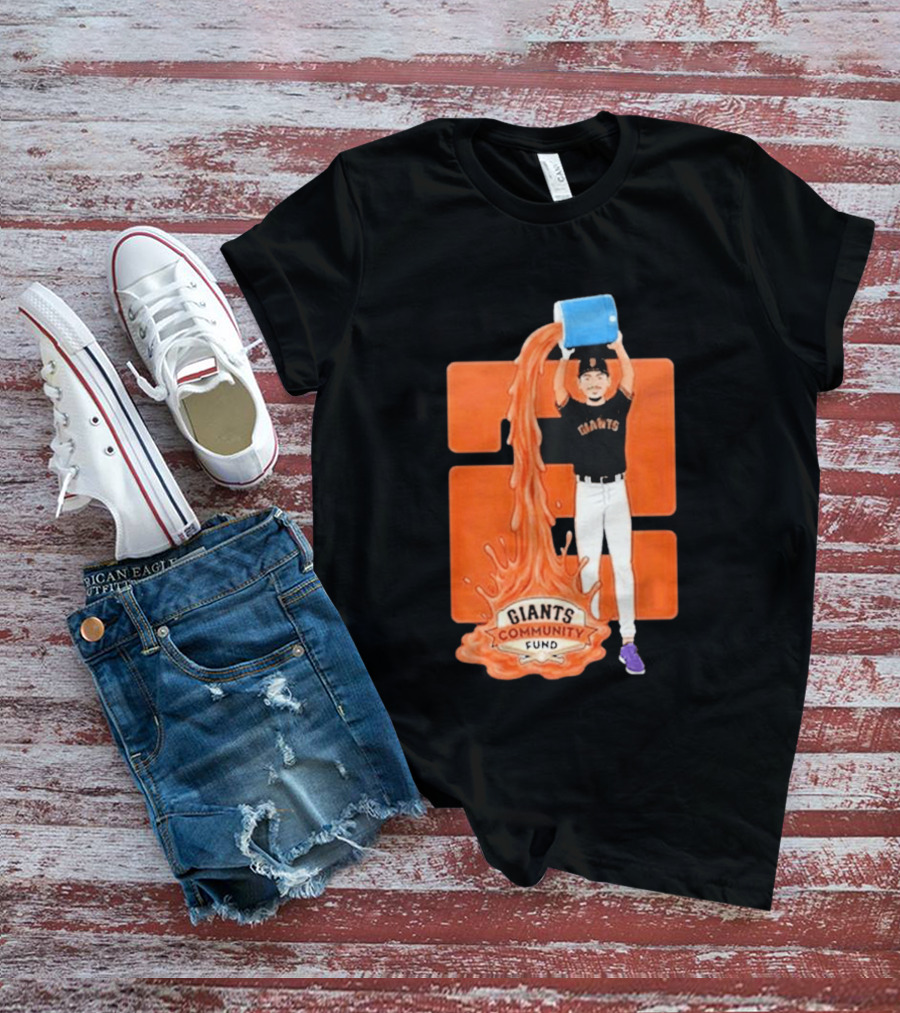 San Francisco Giants Community Fund Player Orange Bucket Splash T-Shirt