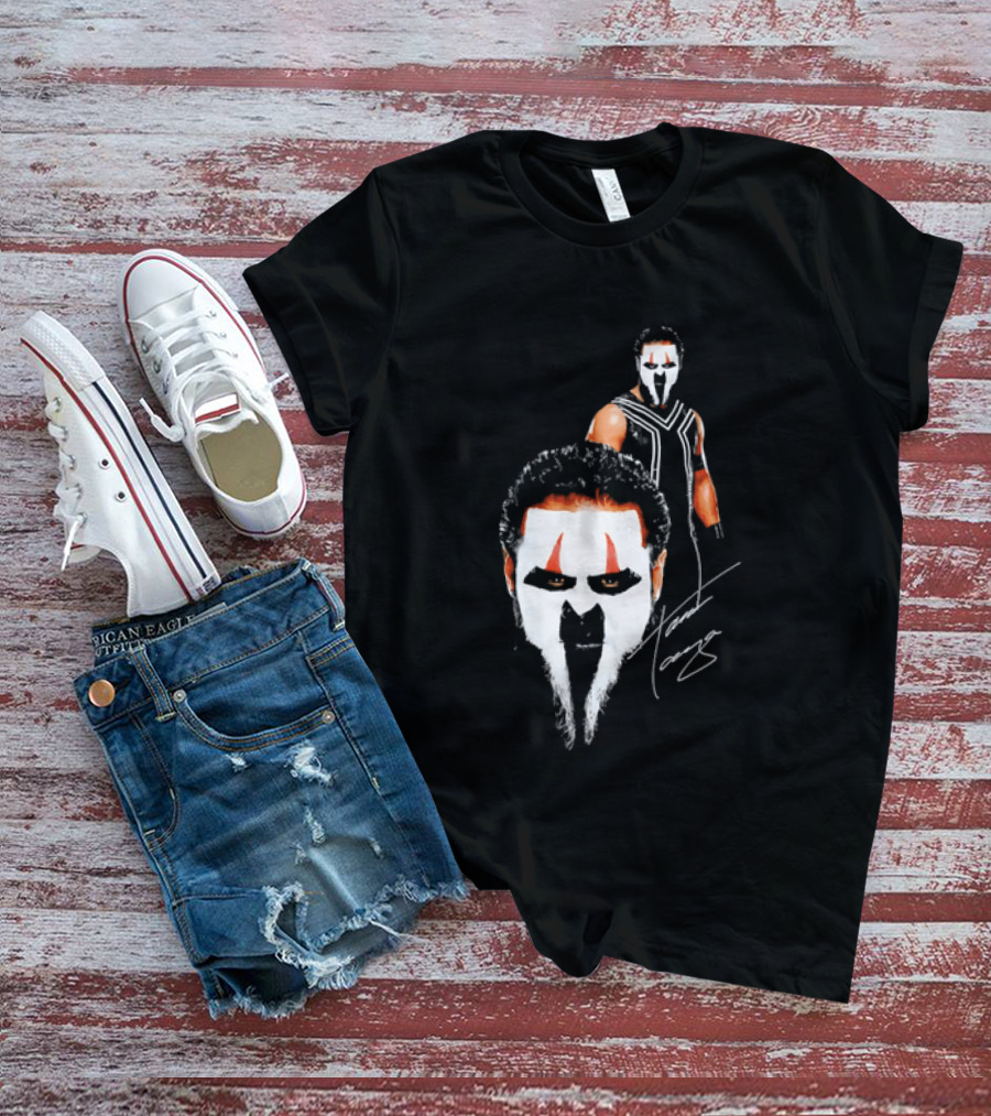 Tama Tonga Face Paint Mask Wrestler Signature T-Shirt