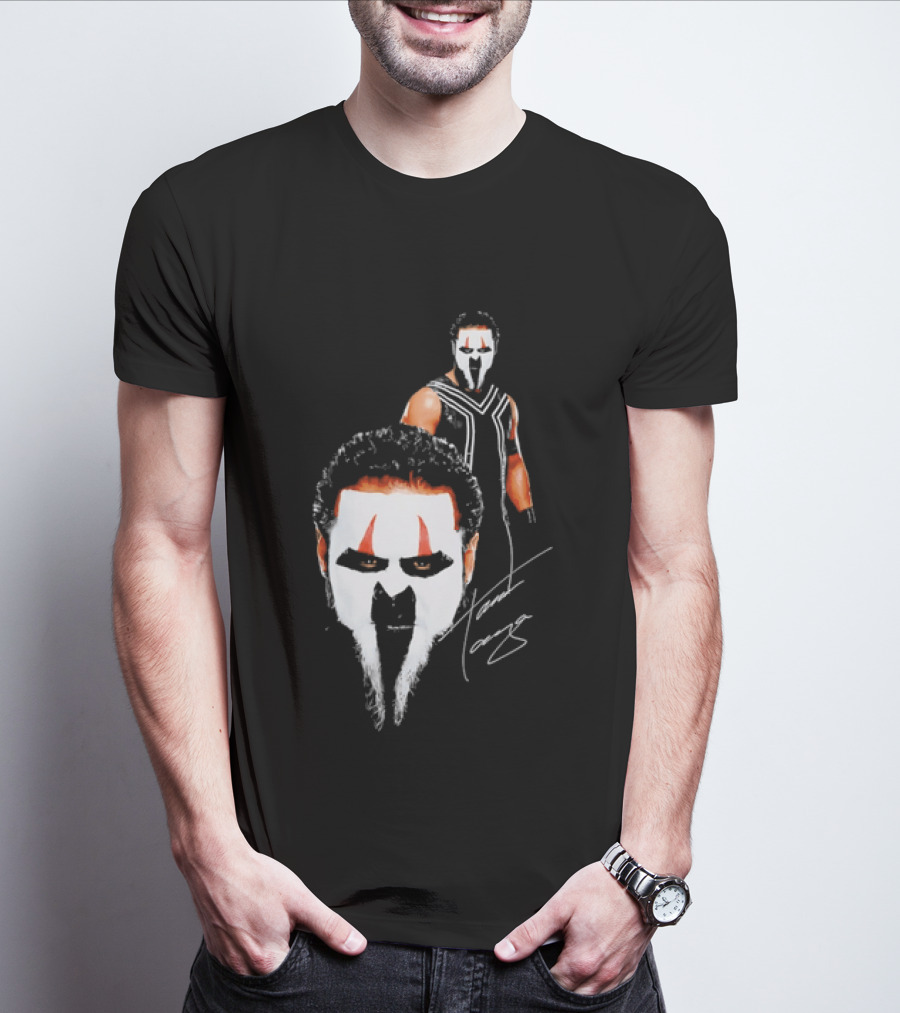 Tama Tonga Face Paint Mask Wrestler Signature T-Shirt