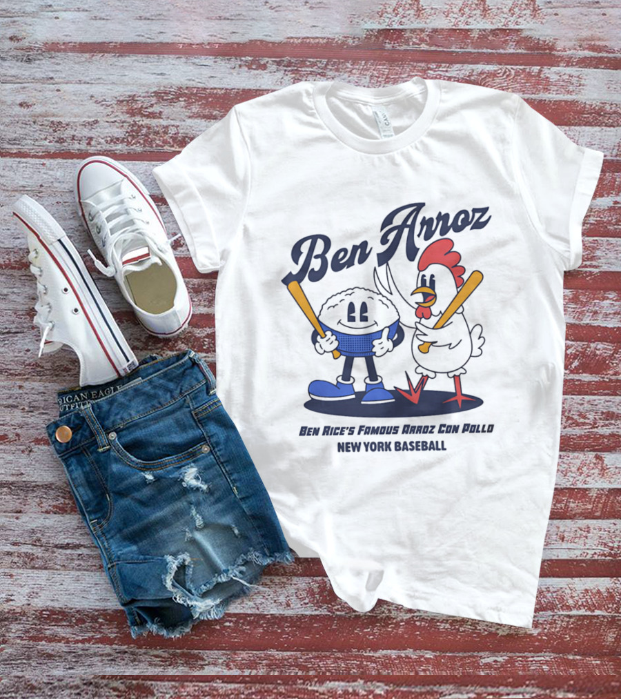 Ben Arroz New York Baseball Arroz Con Pollo Players T-Shirt