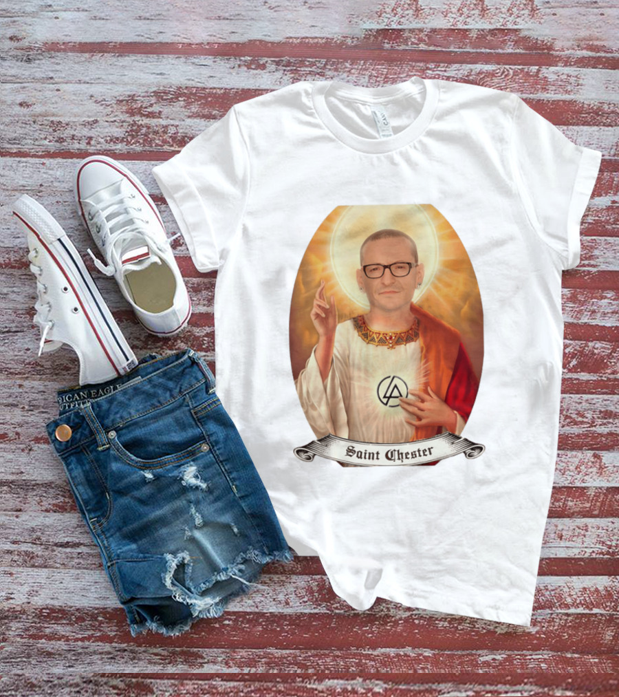 Chester Bennington Saint Chester Linkin Park Memorial T-Shirt