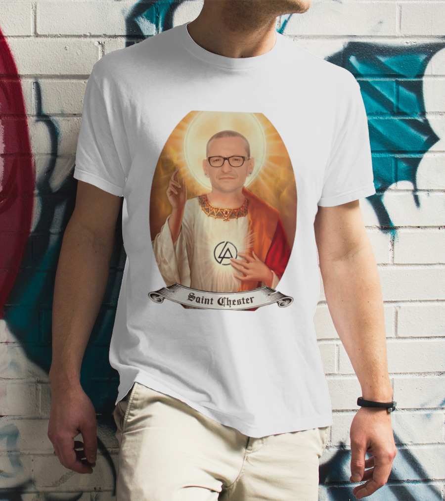 Chester Bennington Saint Chester Linkin Park Memorial T-Shirt