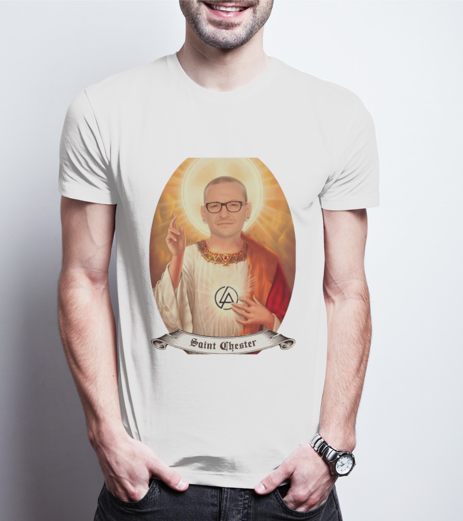 Chester Bennington Saint Chester Linkin Park Memorial T-Shirt