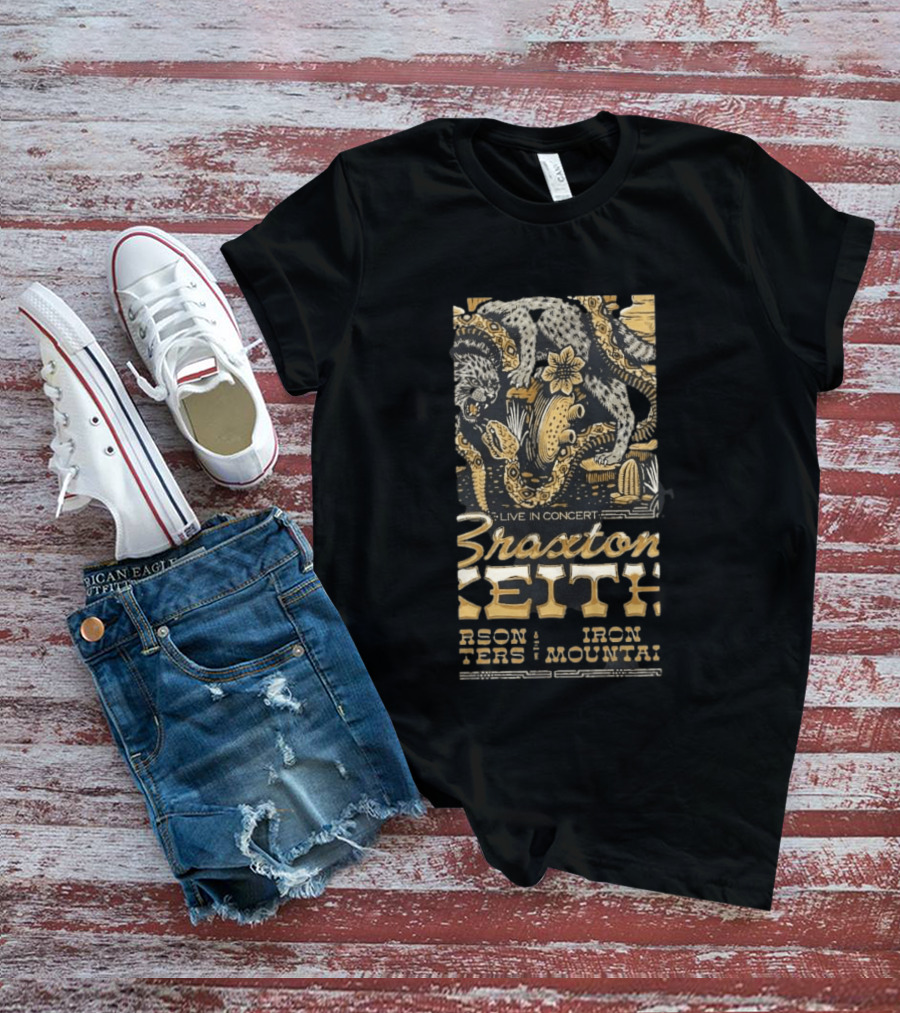 Braxton Keith Live In Concert 2026 Columbus Ohio Neon Dreams Tour T-Shirt