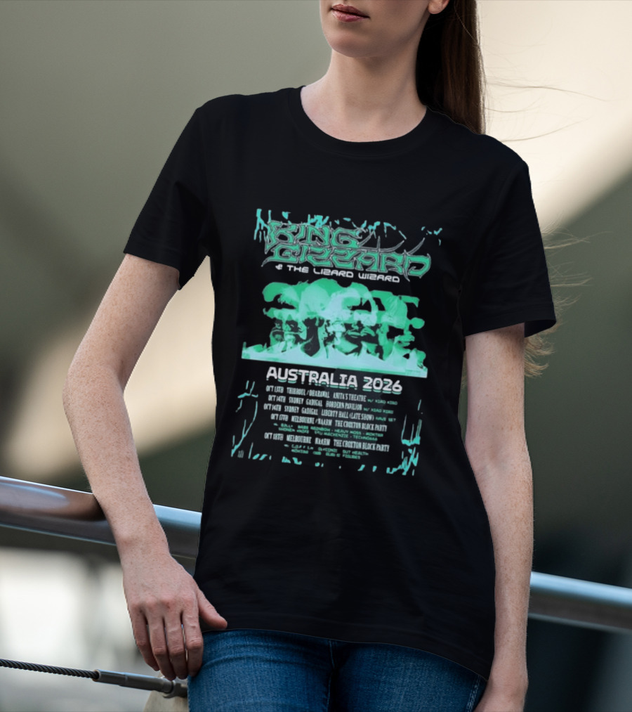 King Gizzard And The Lizard Wizard Australia 2026 Tour Chevalier Darwin Paddo Liberty Hall The Croxton Hotel T-Shirt