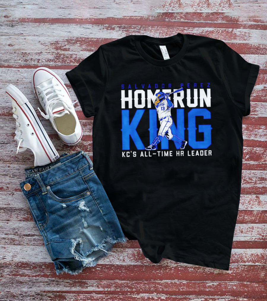 Salvador Perez Homerun King KC's All Time HR Leader T-Shirt