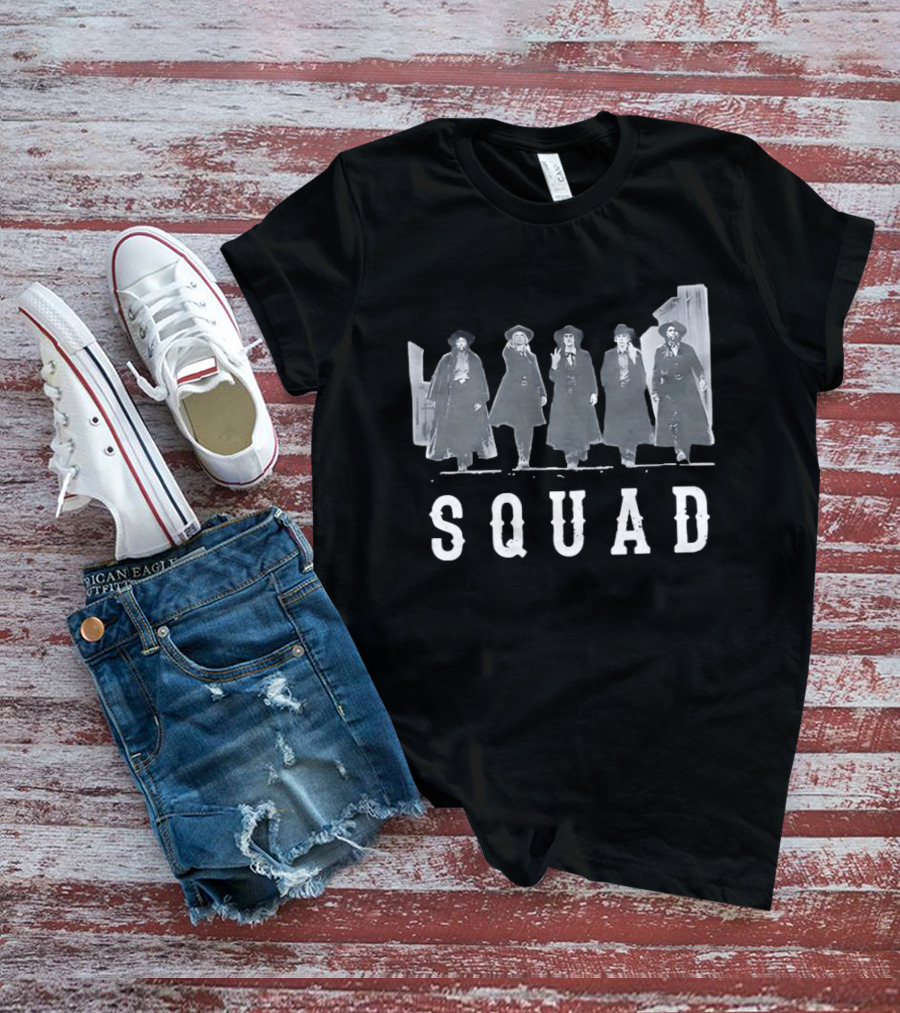 SQUAD Western Movie Characters Clint Eastwood Cowboy T-Shirt