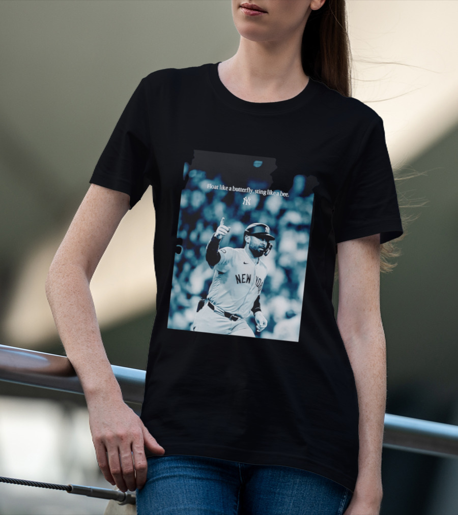New York Yankees Float Like A Butterfly Sting Like A Bee T-Shirt