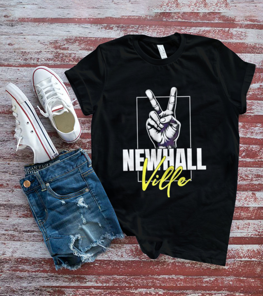 Newhall Ville Peace Gesture Hand T-Shirt
