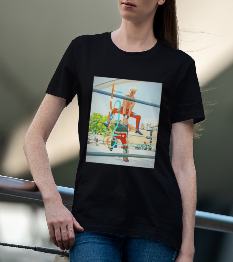 OKest Leapfrog In The World Wrestling Event Colorful Spectacle T-Shirt