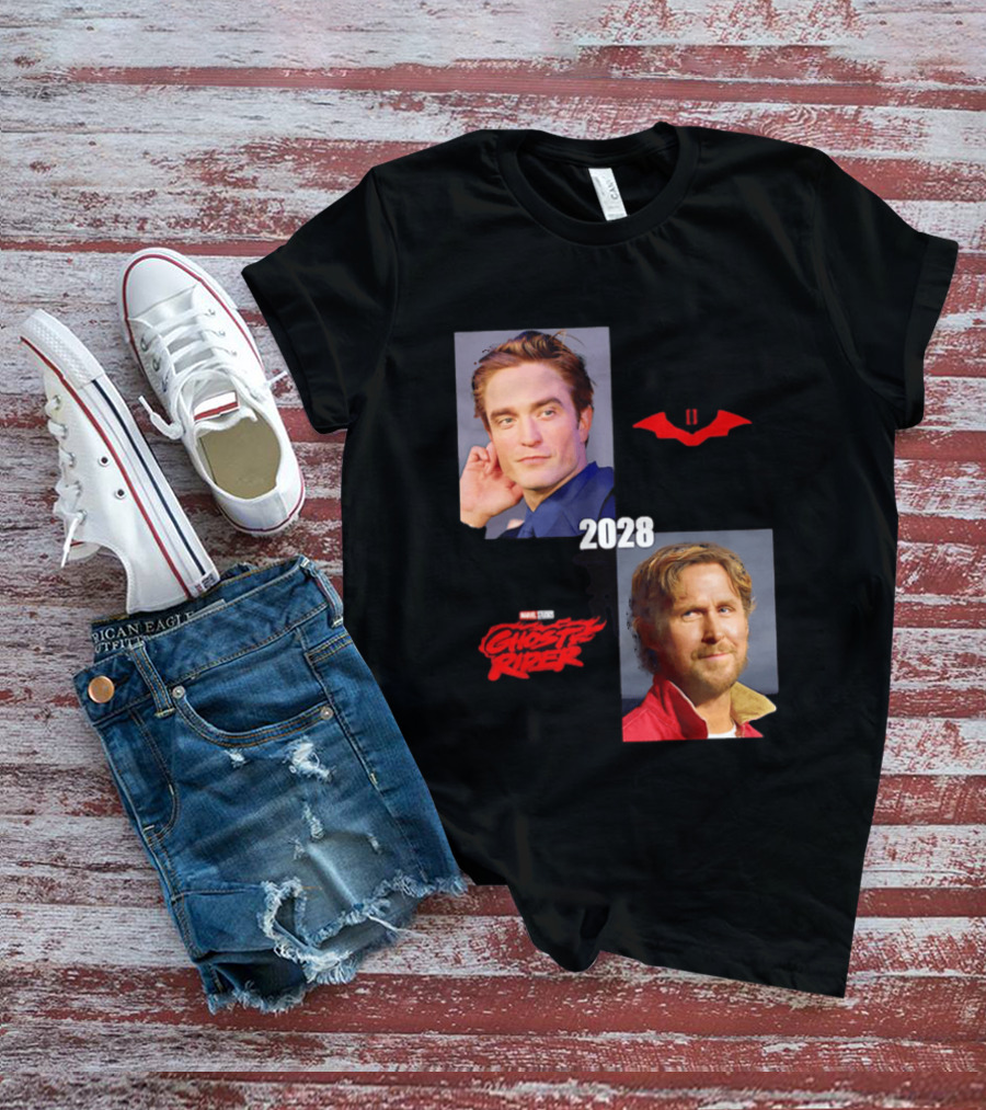 The Batman 2 2028 Marvel Studios Ghost Rider Robert Pattinson Ryan Gosling T-Shirt