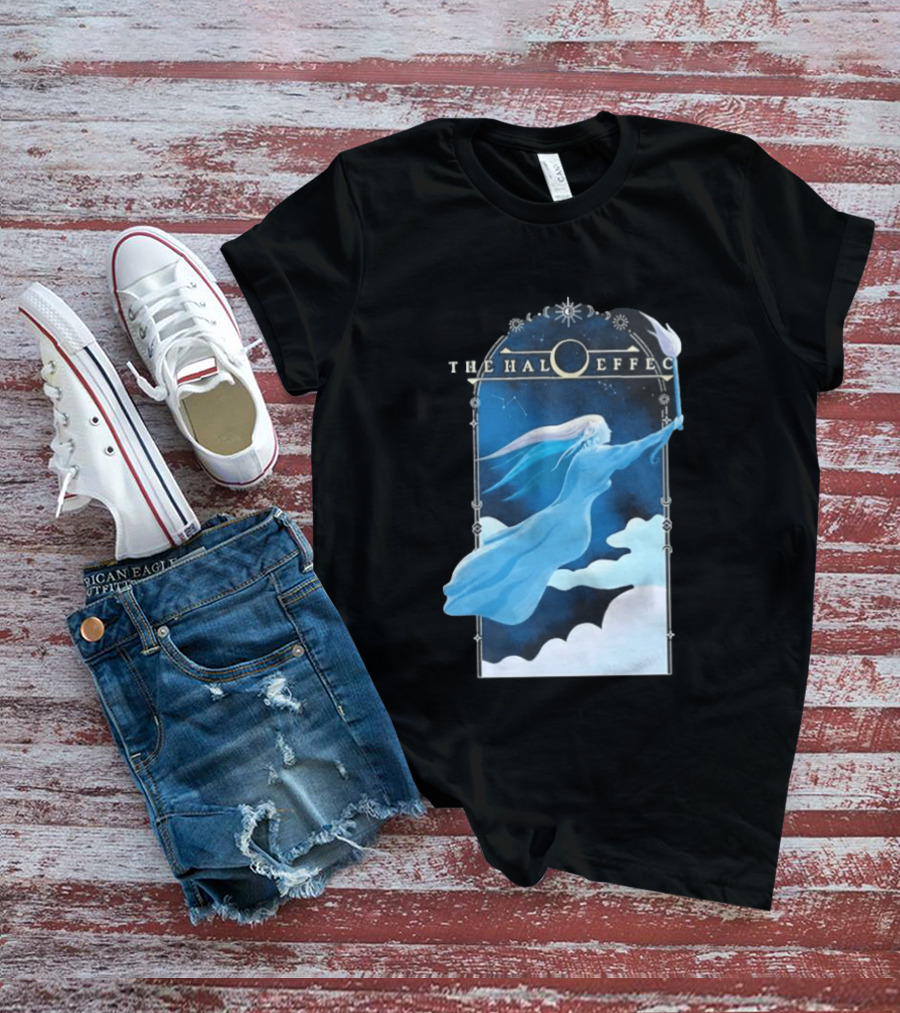 The Halo Effect Blue Lady Ethereal Night Sky Celestial T-Shirt