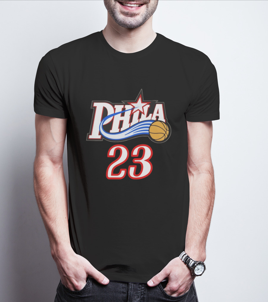 Phila Basketball LeBron James 23 Philadelphia 76ers Jersey T-Shirt