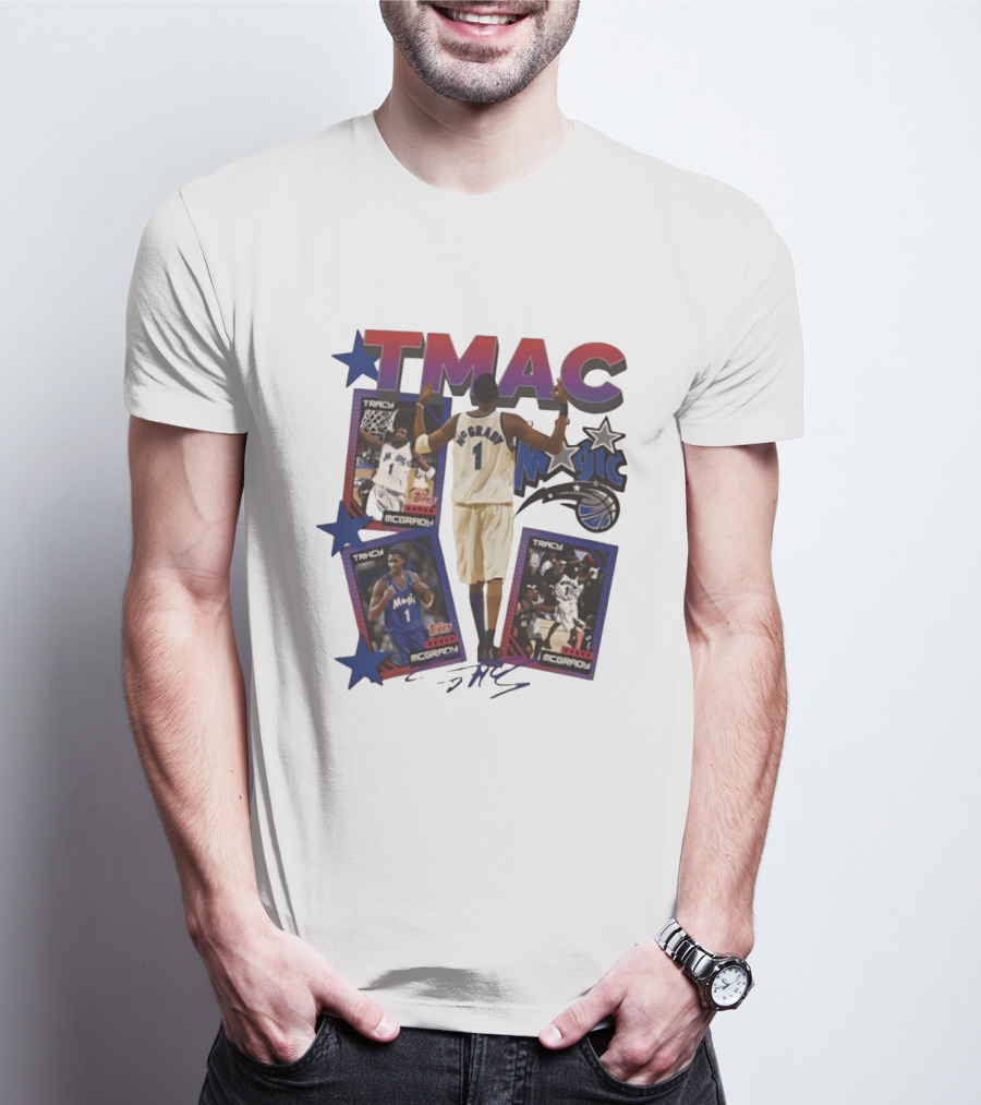 TMAC Tracy McGrady Magic Basketball Legends T-Shirt