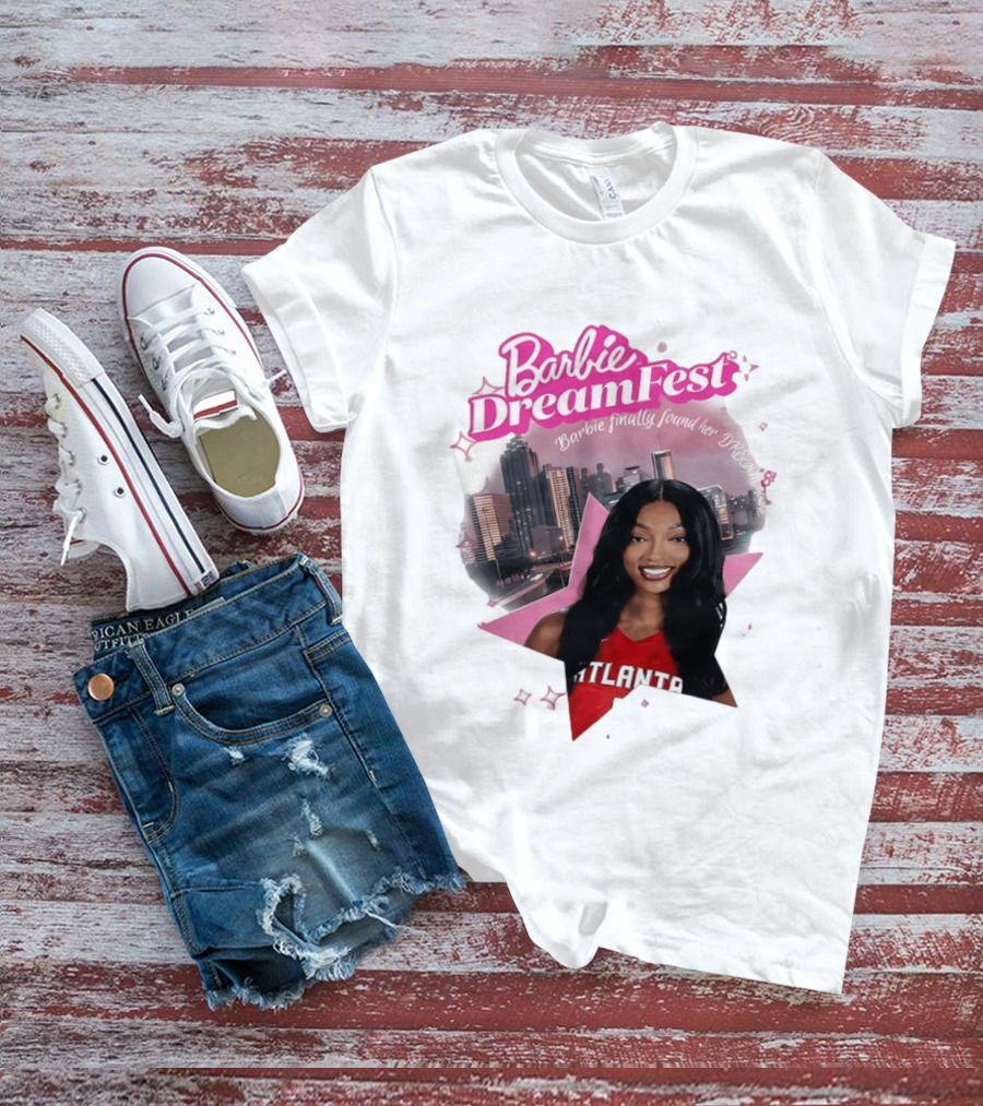 Barbie Dream Fest Angel Reese Atlanta Dream Basketball Barbie Finally Found Her Dream T-Shirt