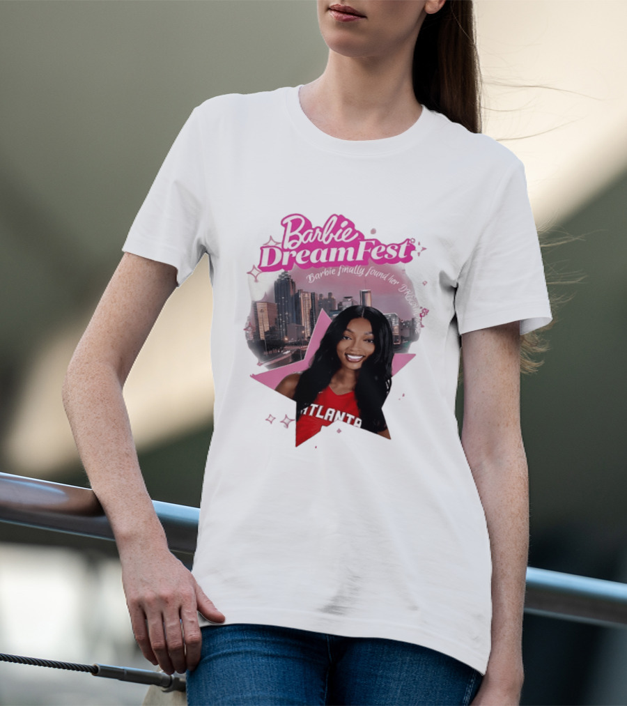 Barbie Dream Fest Angel Reese Atlanta Dream Basketball Barbie Finally Found Her Dream T-Shirt