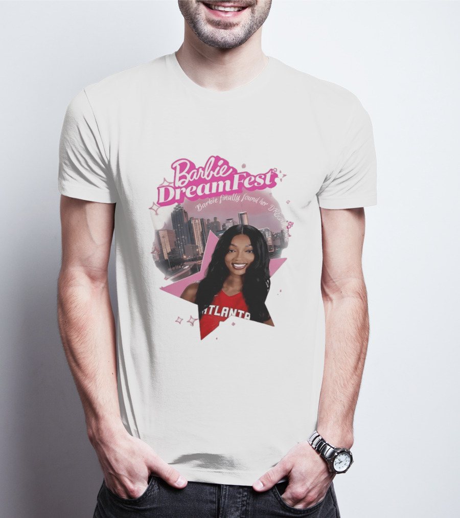 Barbie Dream Fest Angel Reese Atlanta Dream Basketball Barbie Finally Found Her Dream T-Shirt