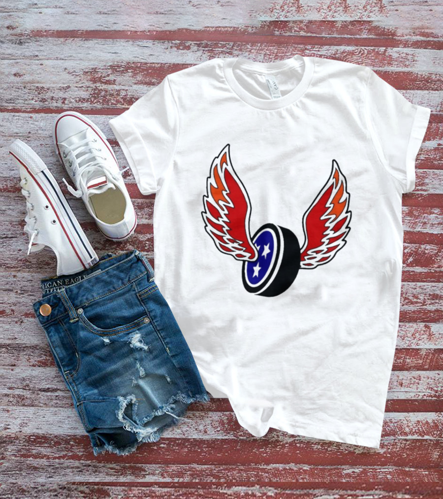 Joey Aguilar Knoxville Speed Three Star Winged Wheel T-Shirt