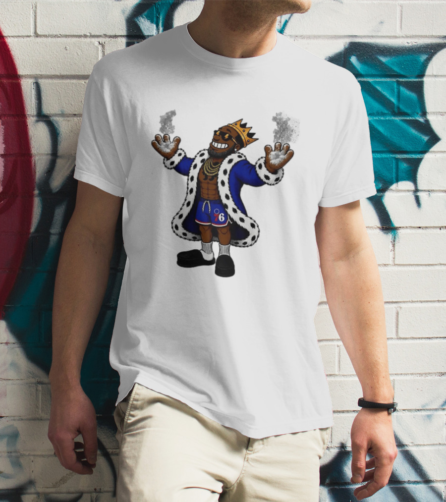 Philadelphia 76ers Muppet King With Crown And Robe T-Shirt