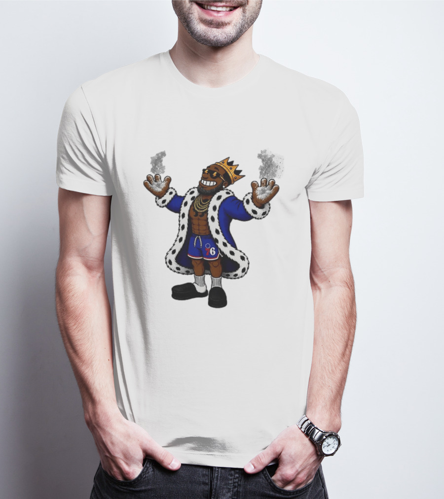 Philadelphia 76ers Muppet King With Crown And Robe T-Shirt