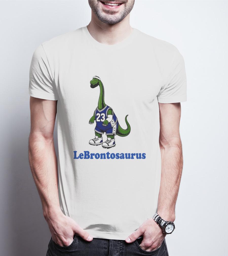 LeBrontosaurus 23 Dinosaur Basketball Player T-Shirt