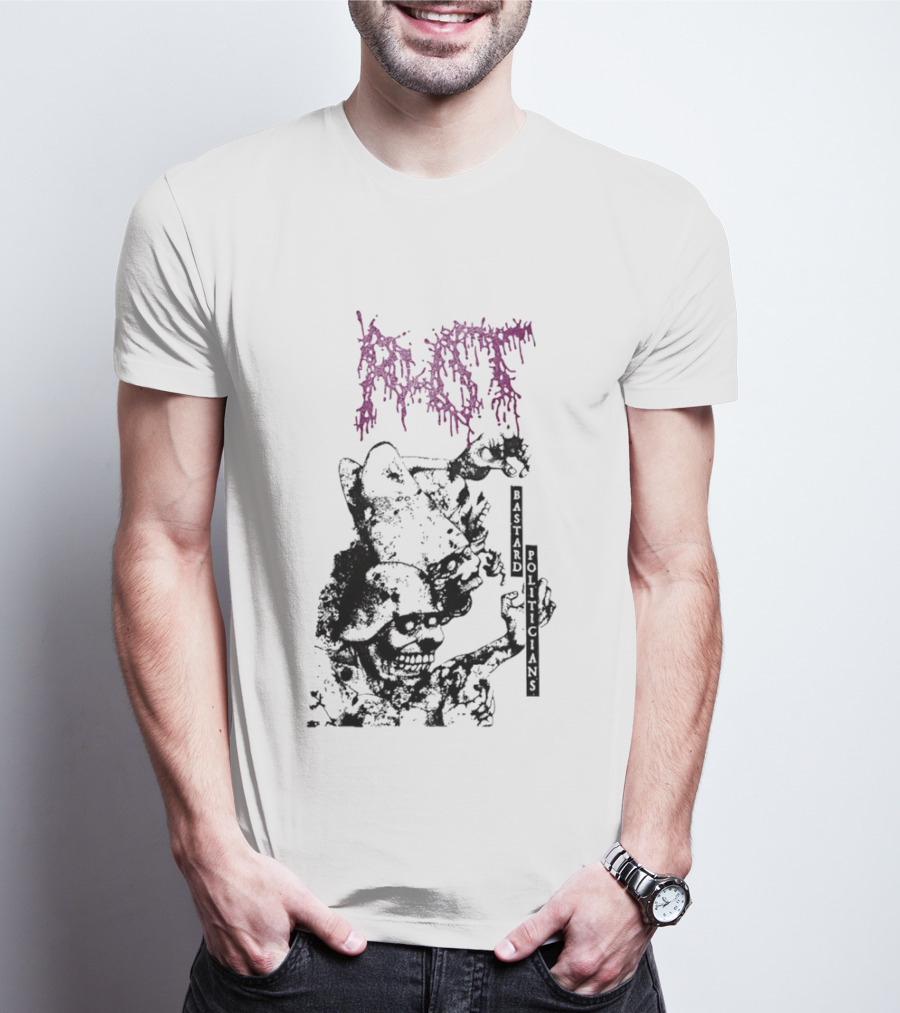 Rot Bastard Politicians Skeleton Clown Art Mockery T-Shirt