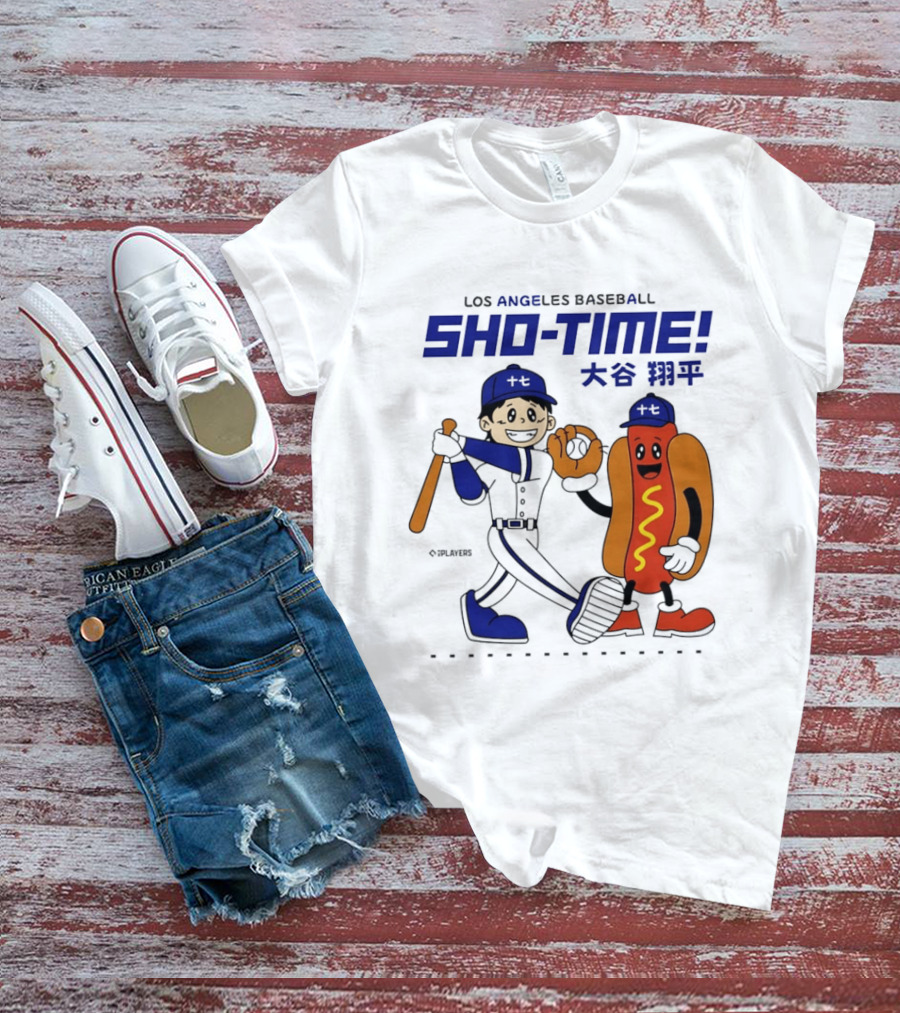 Los Angeles Baseball Shohei Ohtani Sho Time Animated Characters T-Shirt
