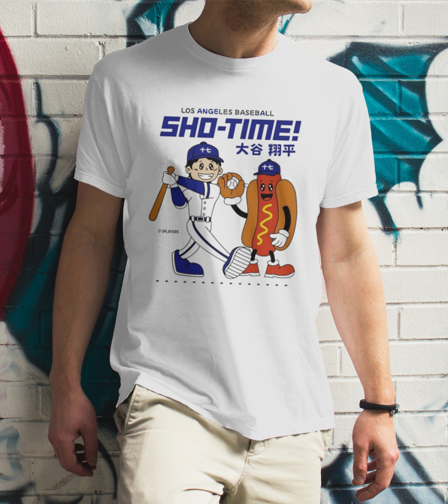 Los Angeles Baseball Shohei Ohtani Sho Time Animated Characters T-Shirt