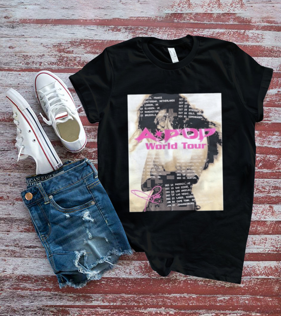 Tyla A Pop World Tour 2026 Paris Amsterdam London Dates And Signature T-Shirt