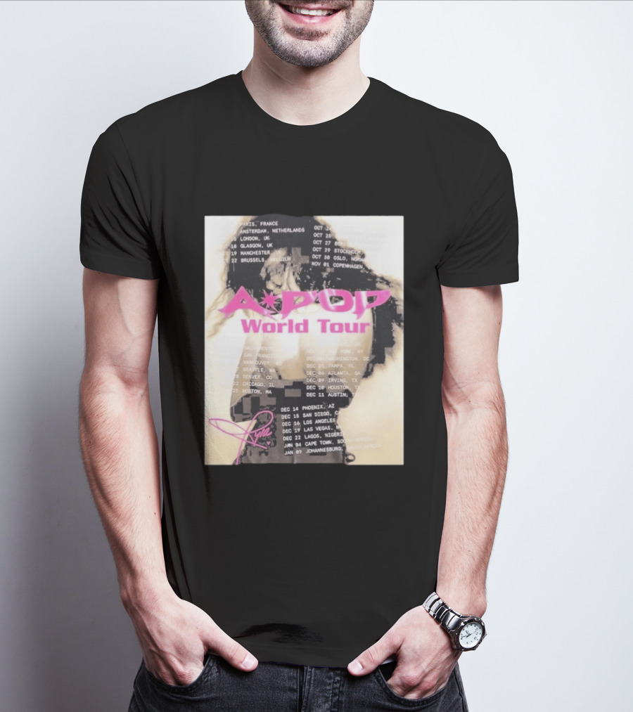 Tyla A Pop World Tour 2026 Paris Amsterdam London Dates And Signature T-Shirt