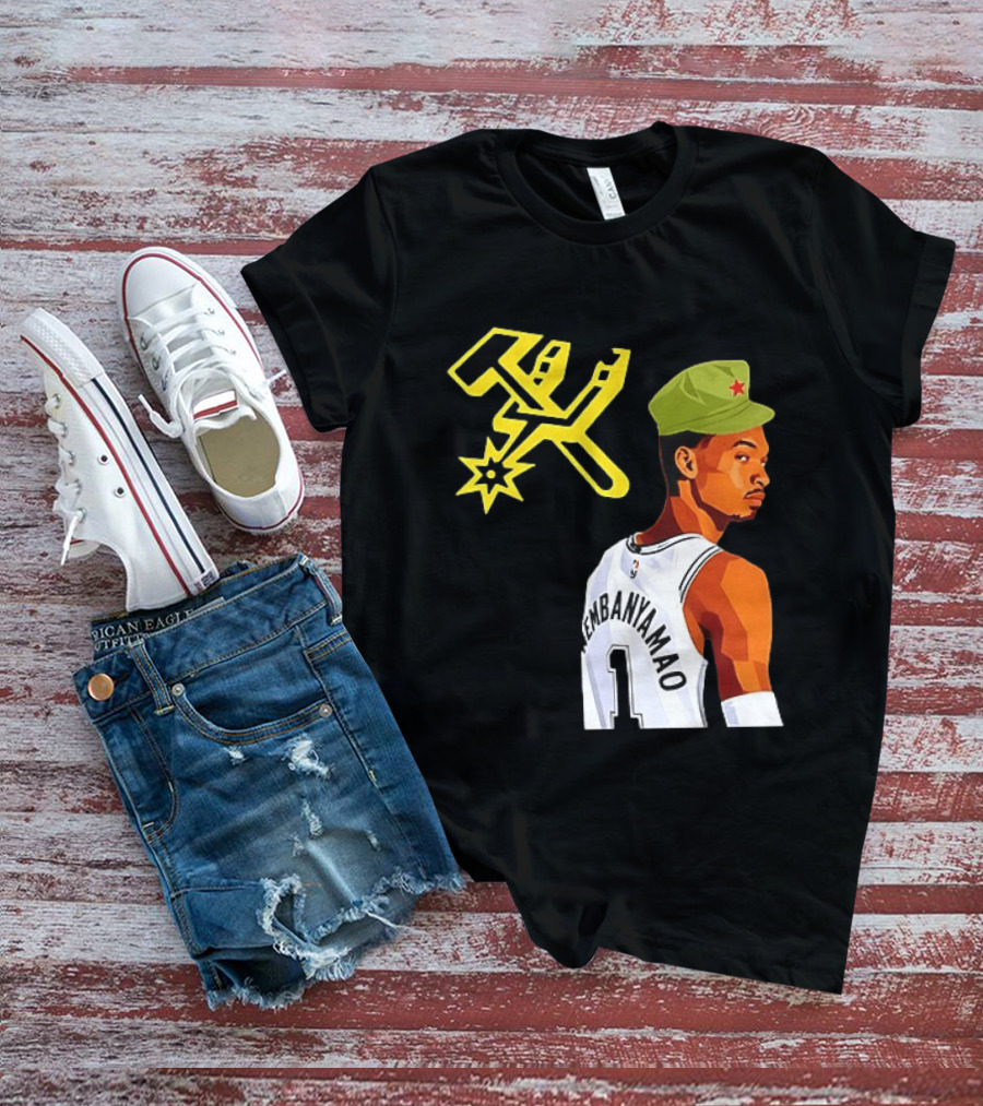 Victor Wembanyama Wemby Mao Communist Red Star Basketball Player Jersey T-Shirt