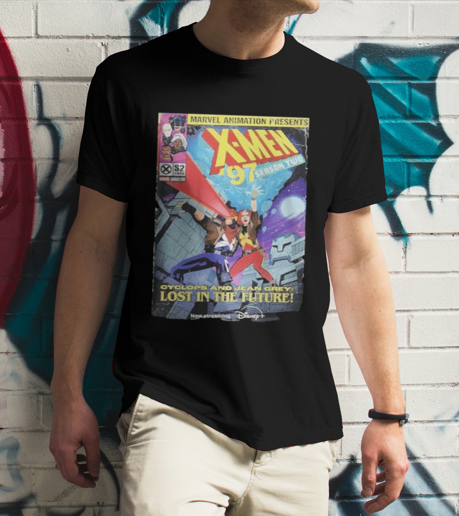 X Men 97 Season 2 Cyclops And Jean Grey Lost In The Future Time Travel Streaming On Disney Plus T-Shirt