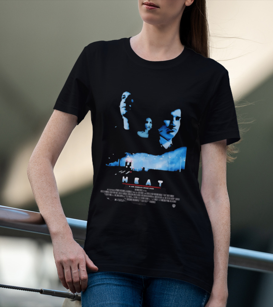 Heat A Los Angeles Crime Saga Luke Null Film Visages And Cityscape T-Shirt