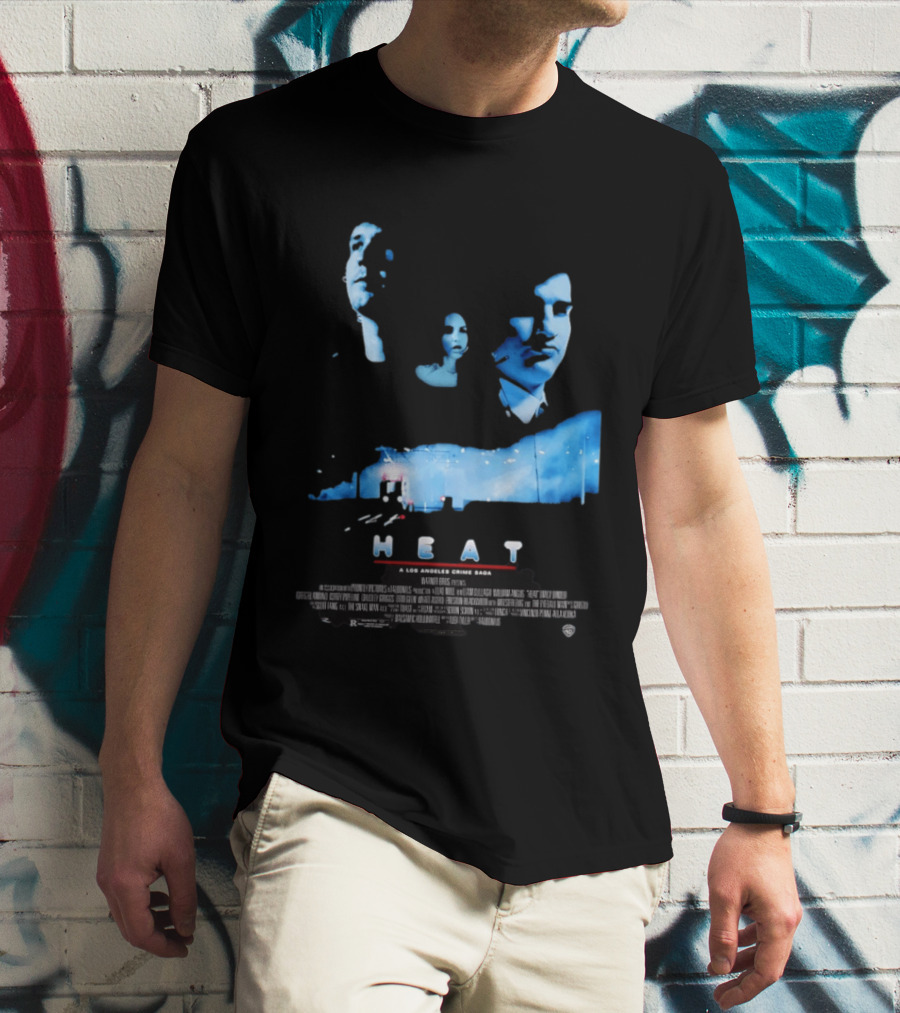 Heat A Los Angeles Crime Saga Luke Null Film Visages And Cityscape T-Shirt