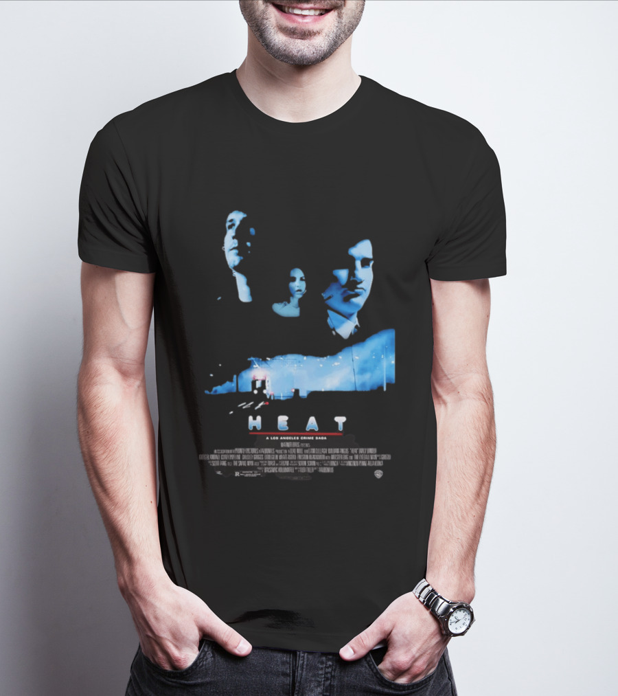 Heat A Los Angeles Crime Saga Luke Null Film Visages And Cityscape T-Shirt