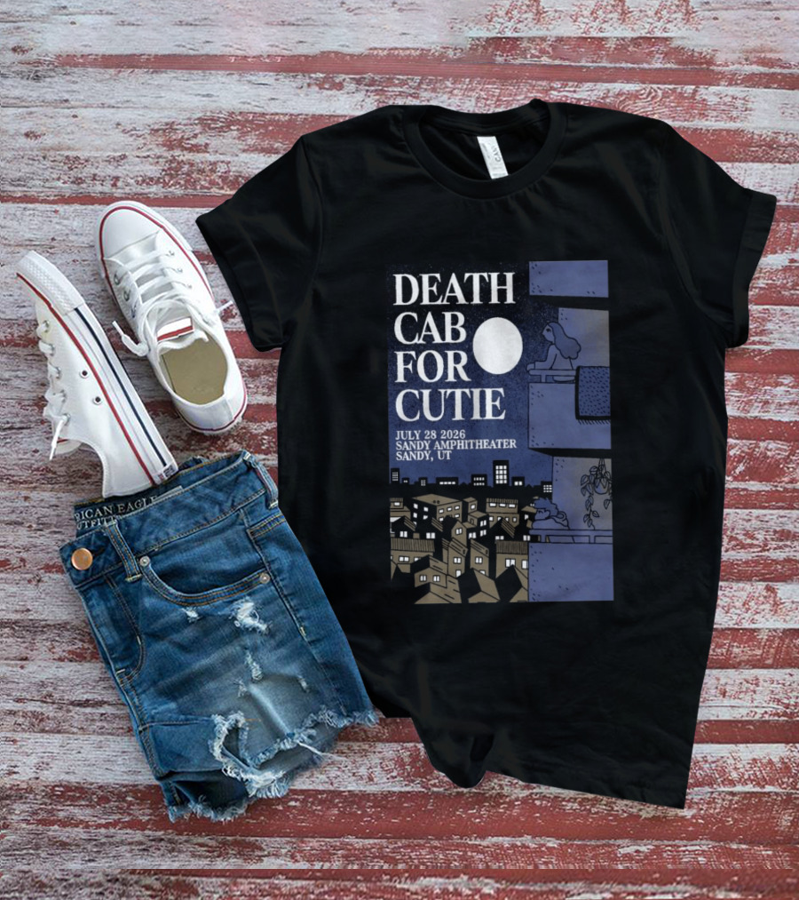 Death Cab For Cutie July 28 2026 Sandy Amphitheater Concert Sandy UT T-Shirt
