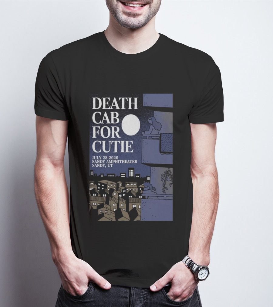 Death Cab For Cutie July 28 2026 Sandy Amphitheater Concert Sandy UT T-Shirt