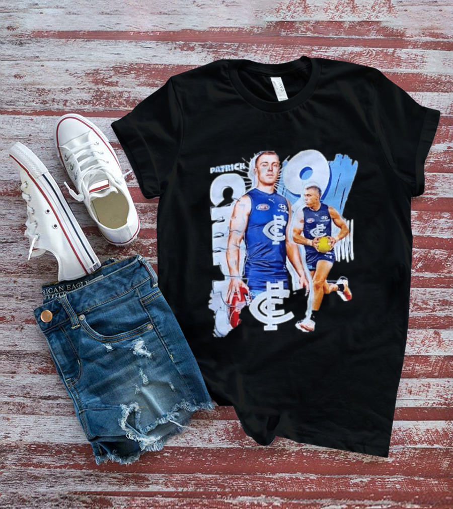 Patrick Cripps Carlton Blues AFL Star Number 9 T-Shirt