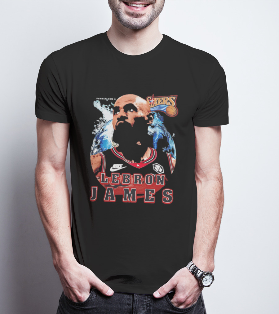 Philadelphia 76ers Nike LeBron James Mashup T-Shirt