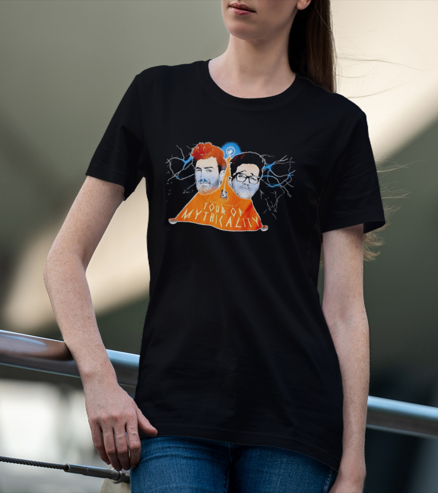 Rhett & Link Ear Biscuits Tour Of Mythicality Lightning T-Shirt