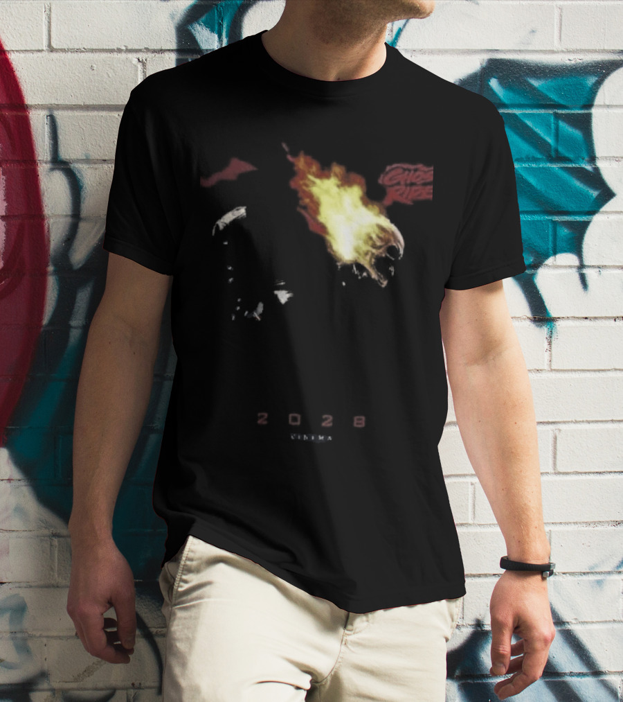 2028 Cinema The Batman Part II X Ghost Rider Fire T-Shirt