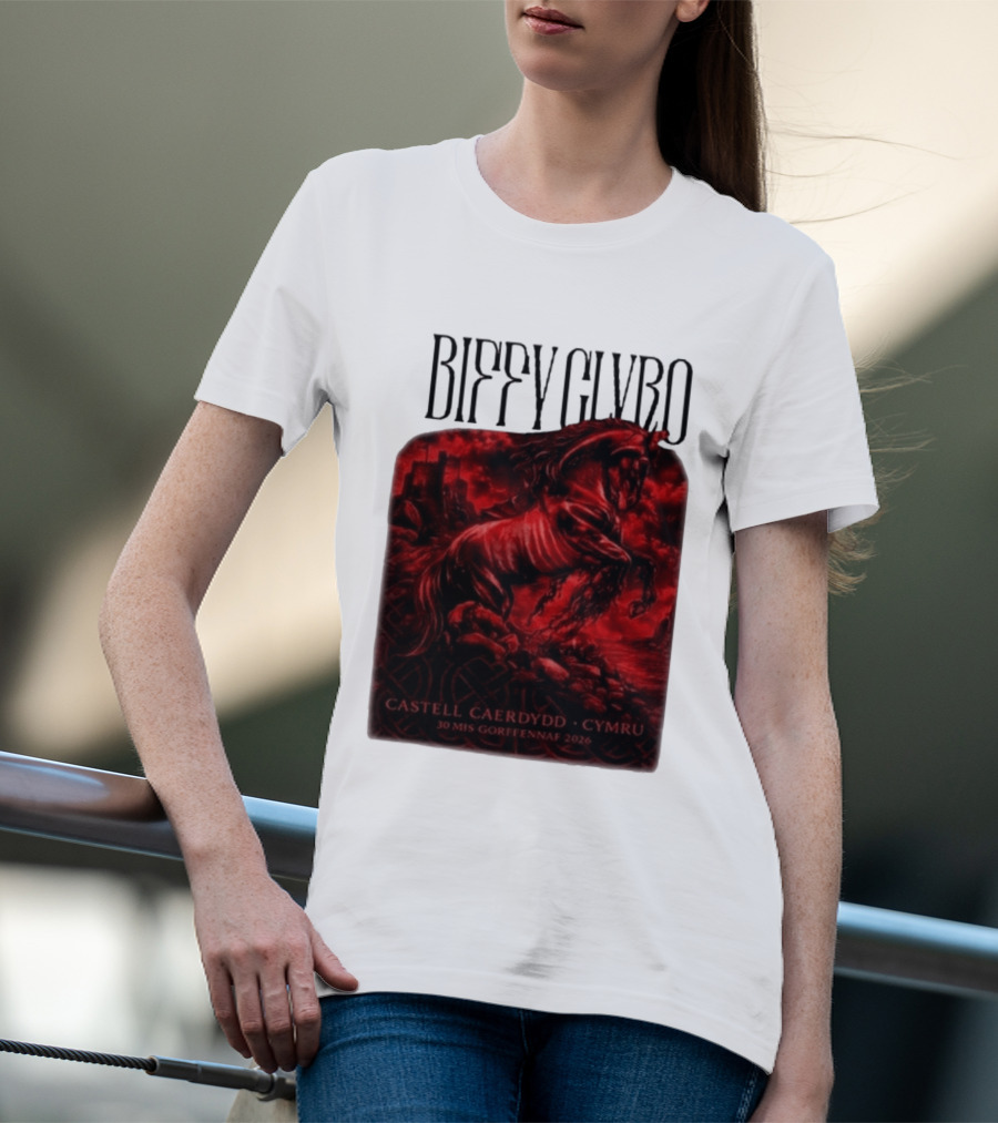 Biffy Clyro Castell Caerdydd Cymru 30 Mis Gorffennaf 2026 T-Shirt